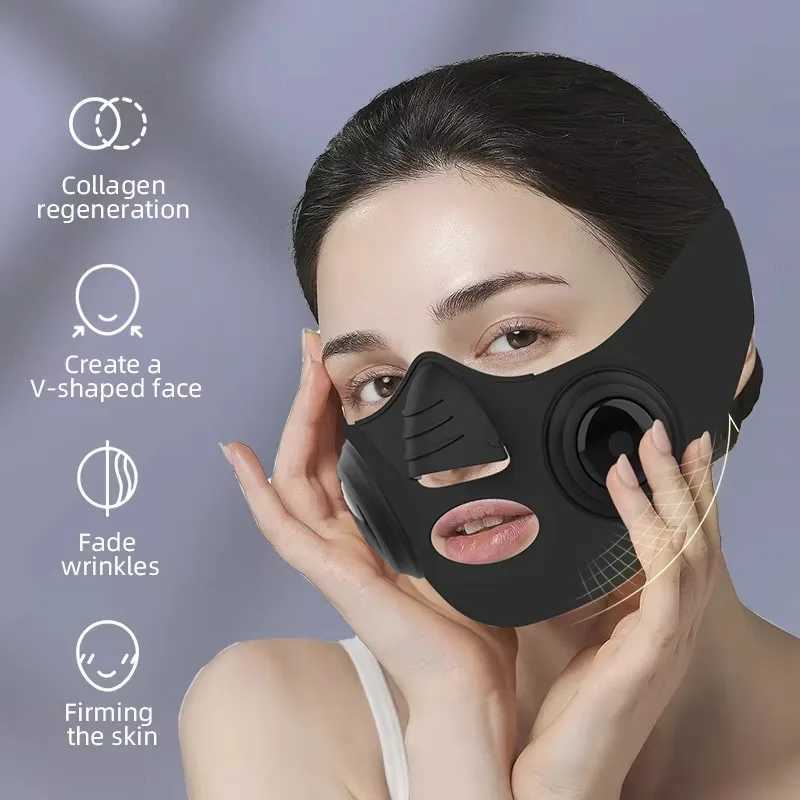 EMS V-line Face Lifting Massager Facial Slimming Mask Anti Wrinkle Double Chin Reducer Cheek Lift Up Belt Faces Beauty DevicesXJ250113