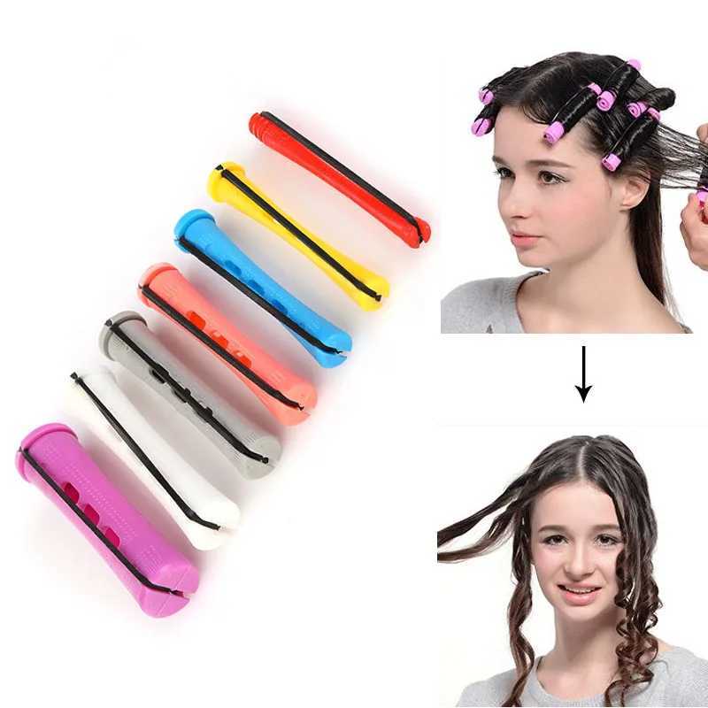 12 pieces/set Perm Rods and Hair Rollers with Cold Wave Rods Womens Long Short Hair Curling Tool W250113