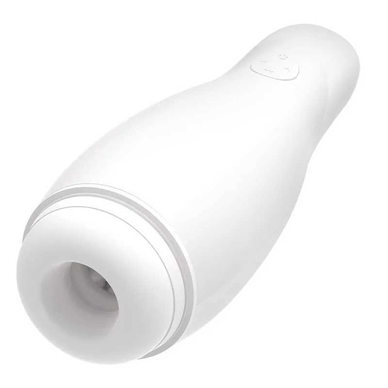 Powerful Automatic Male Masturbator Cup Vibration Blowjob Sucking Sex Toys Realistic Vaginal Adult Goods Masturbation for MenXJ250113