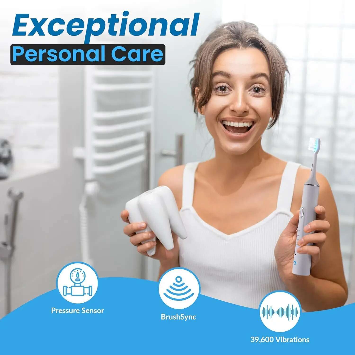 Electric Toothbrush - Advanced Whitening, Teeth Polishing Gum Health