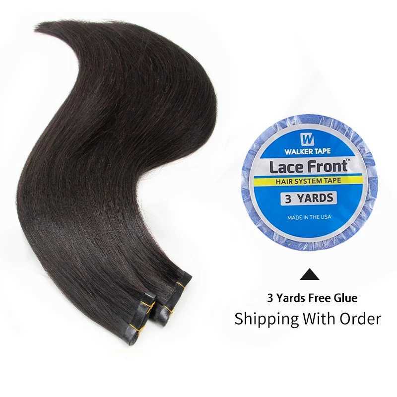Invisible long tape PU webbing human hair bundle truly natural hair seamless and glue free injection tape hair extension thick end W250113
