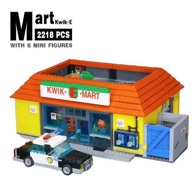 IN STOCK The Kwik E Mart And Supermarket House Model Building Blocks Bricks 16004 16005 71016 71006 Toys Birthday Christmas GiftXJ250113