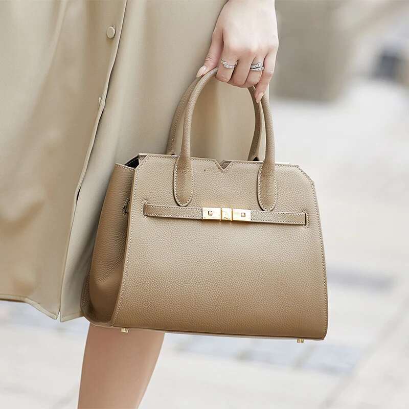 High Quality ZOOLER Original Handmade 100% Genuine Leather Women Handbag Urious Tote Shoulder Bags Female Business Hot#Yc368