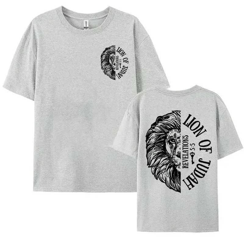 Lion of Judah Catholic Tshirt Jesus Loves You T Shirt Aesthetic Christian Apparel T-shirt Men Womens Summer Fashion Casual Tees X2501131