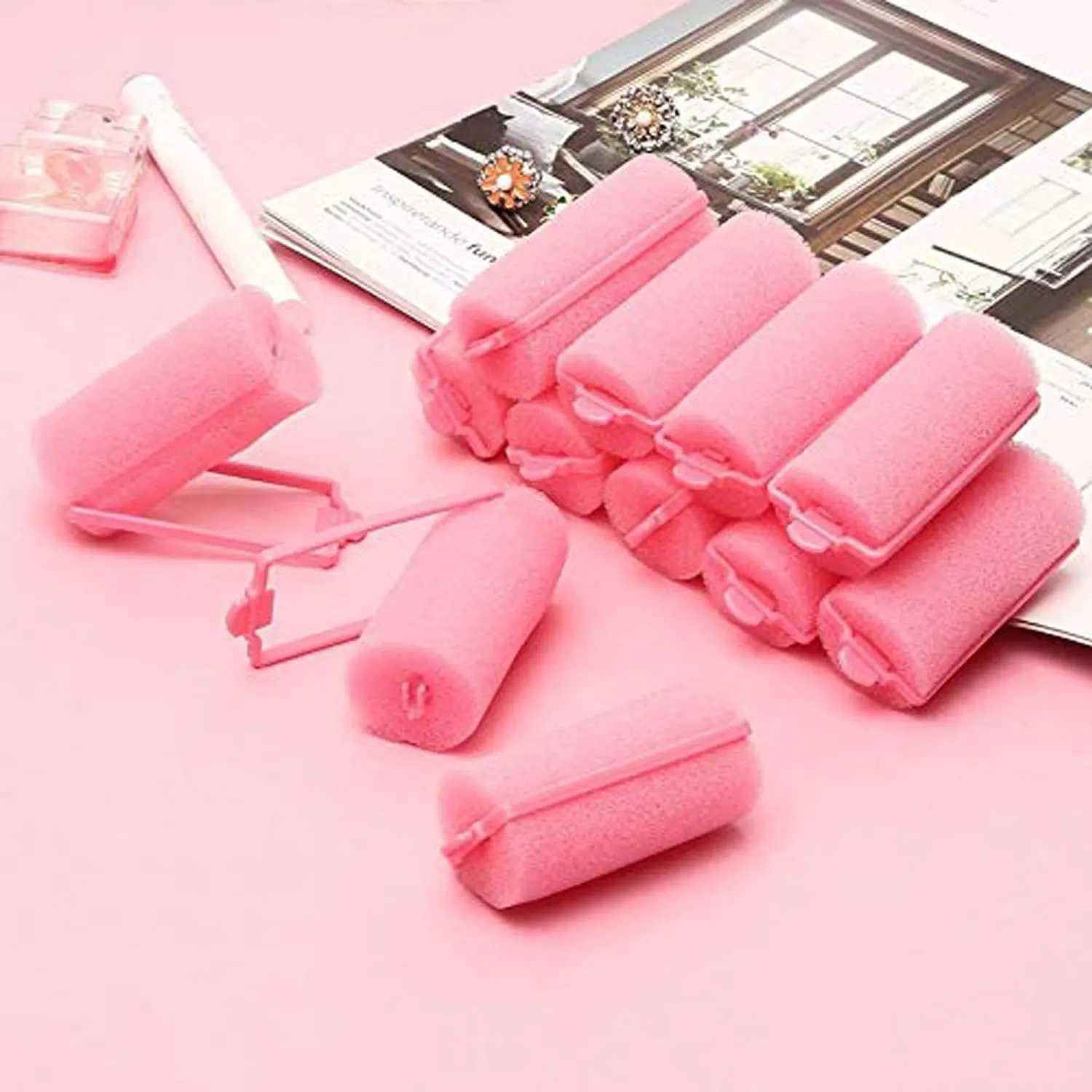6-14 pieces of soft sponge foam hair roller curling salon hairdresser DIY curling kit DIY household hair tools W250113