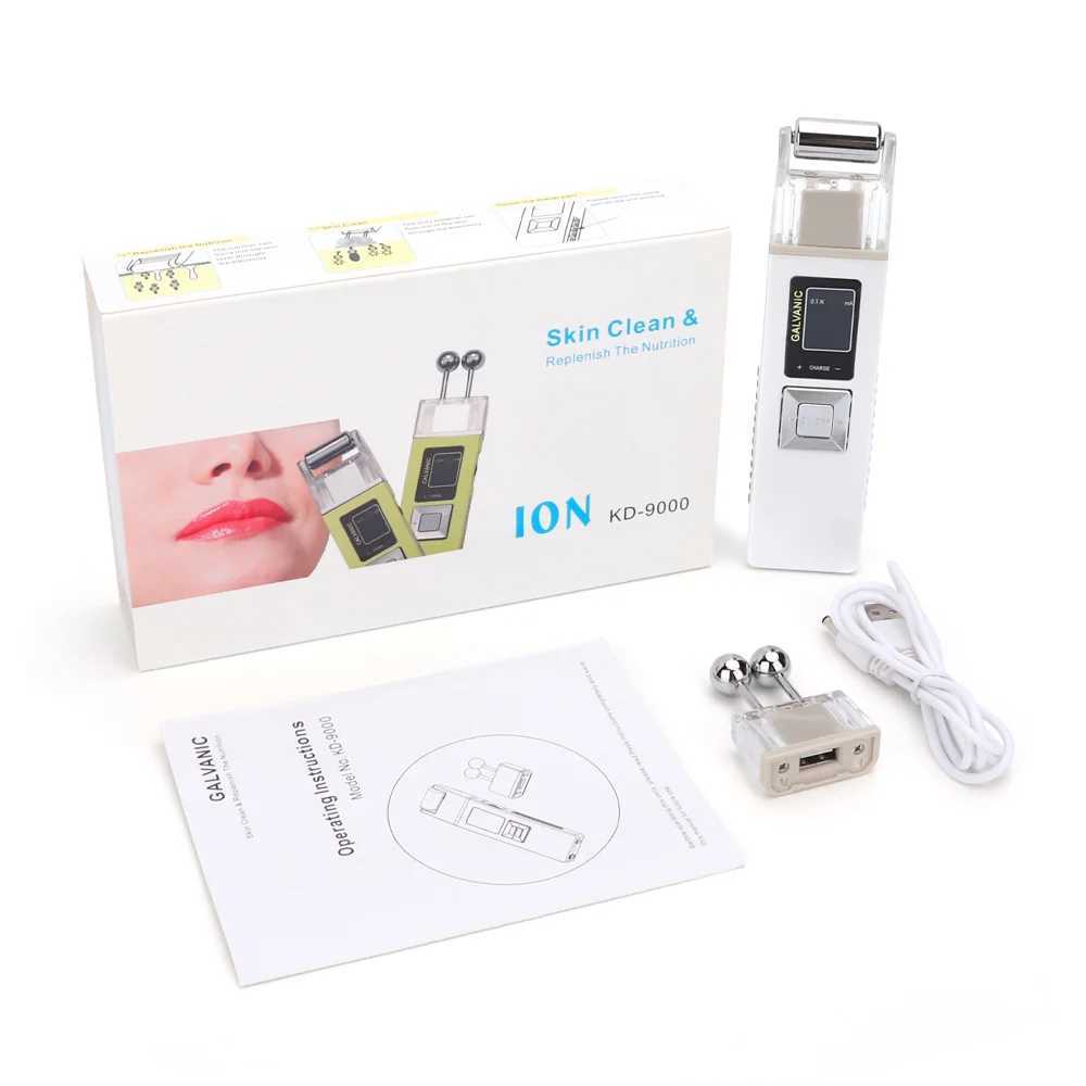 2 In 1 Galvanic Face Lifting Roller Skin Care Reduce Wrinkles Skin Tightening Deep Pore Clean Microcurren Rejuvenation DeviceXJ250113