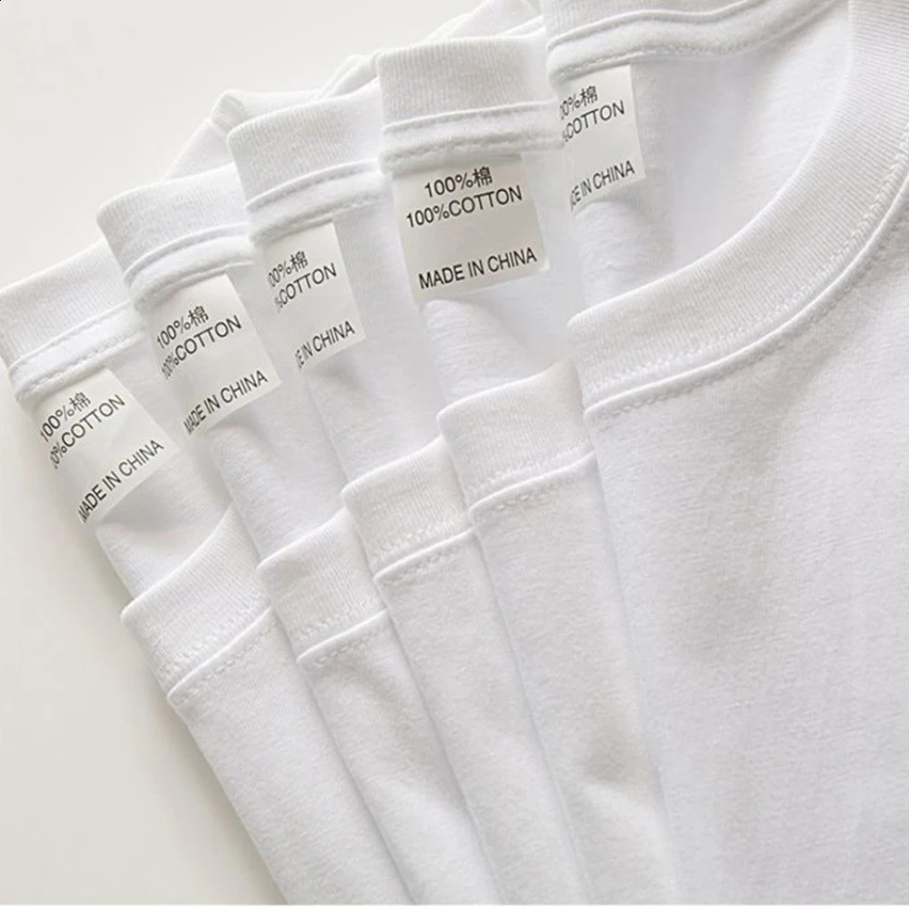 2PCS 100 Cotton Solid T Shirts Mens and Womens Short Sleeve White Tees Casual Breathable Loose Round Neck Tshirt Couple Tops 250113