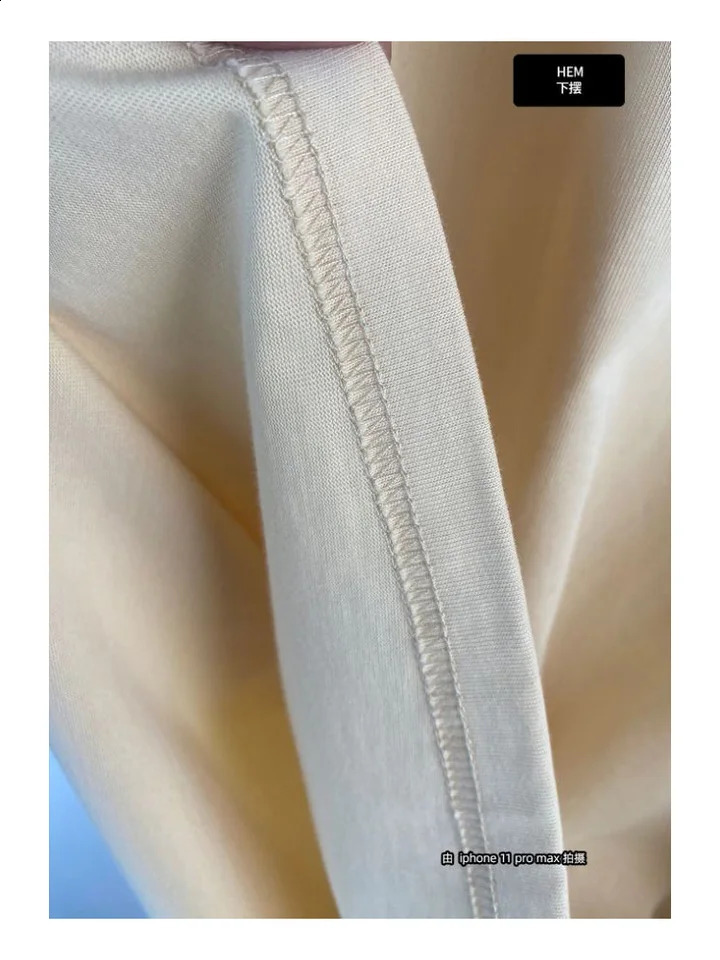 260g Mens Plus Size 100% Cotton Tshirt Summer High Quality Heavyweight Tee Man Plain DTF Print Jersey Oneck Knitted Street Top 250113