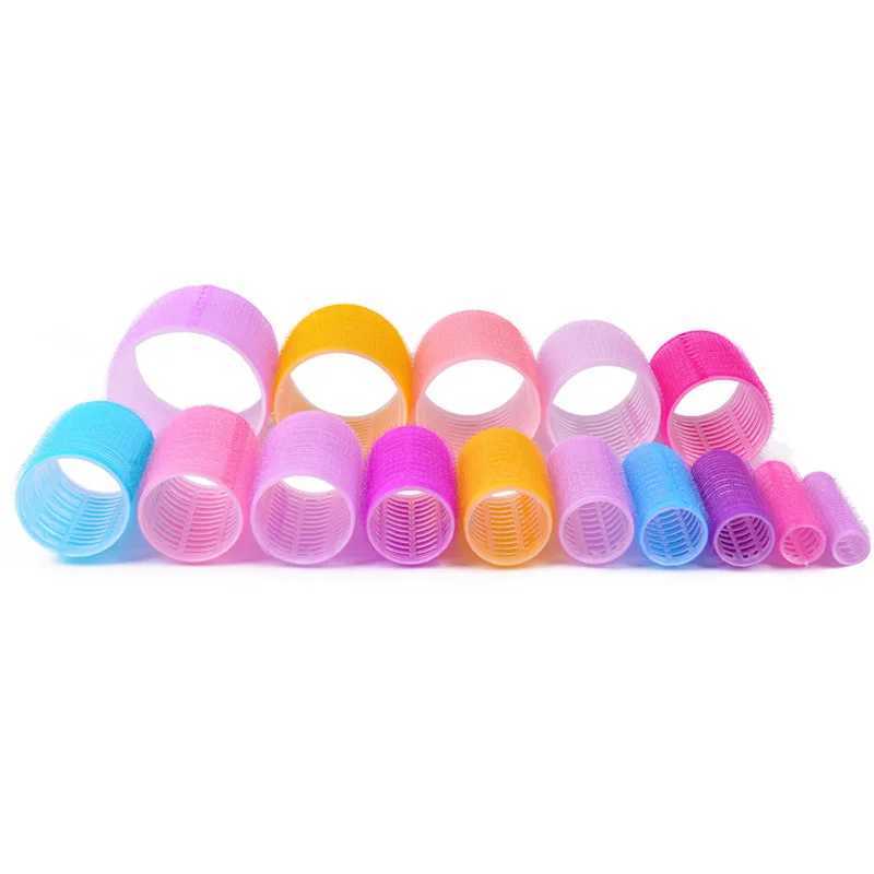 6 self clip curlers non thermal curlers non thermal hair bangs volume self-adhesive hook and loop DIY styling tools W250113