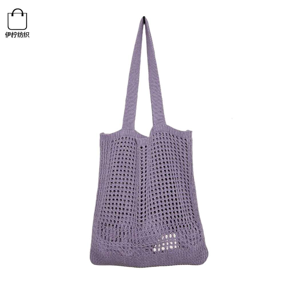 2024 New South Dongdaemun Hollow Simple Shoulder Korean Edition Handbag Knitted Bag