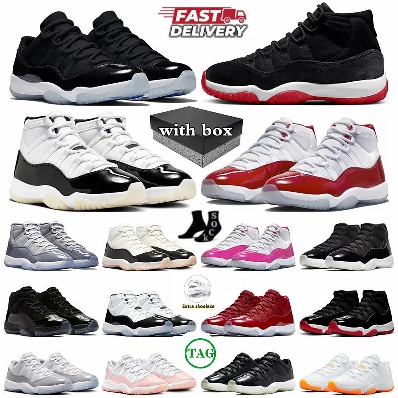 With Box designer shoes 11 11s basketball shoes for men women Pink Blue White Black mens sneakers womens trainers sports outdoor shoe