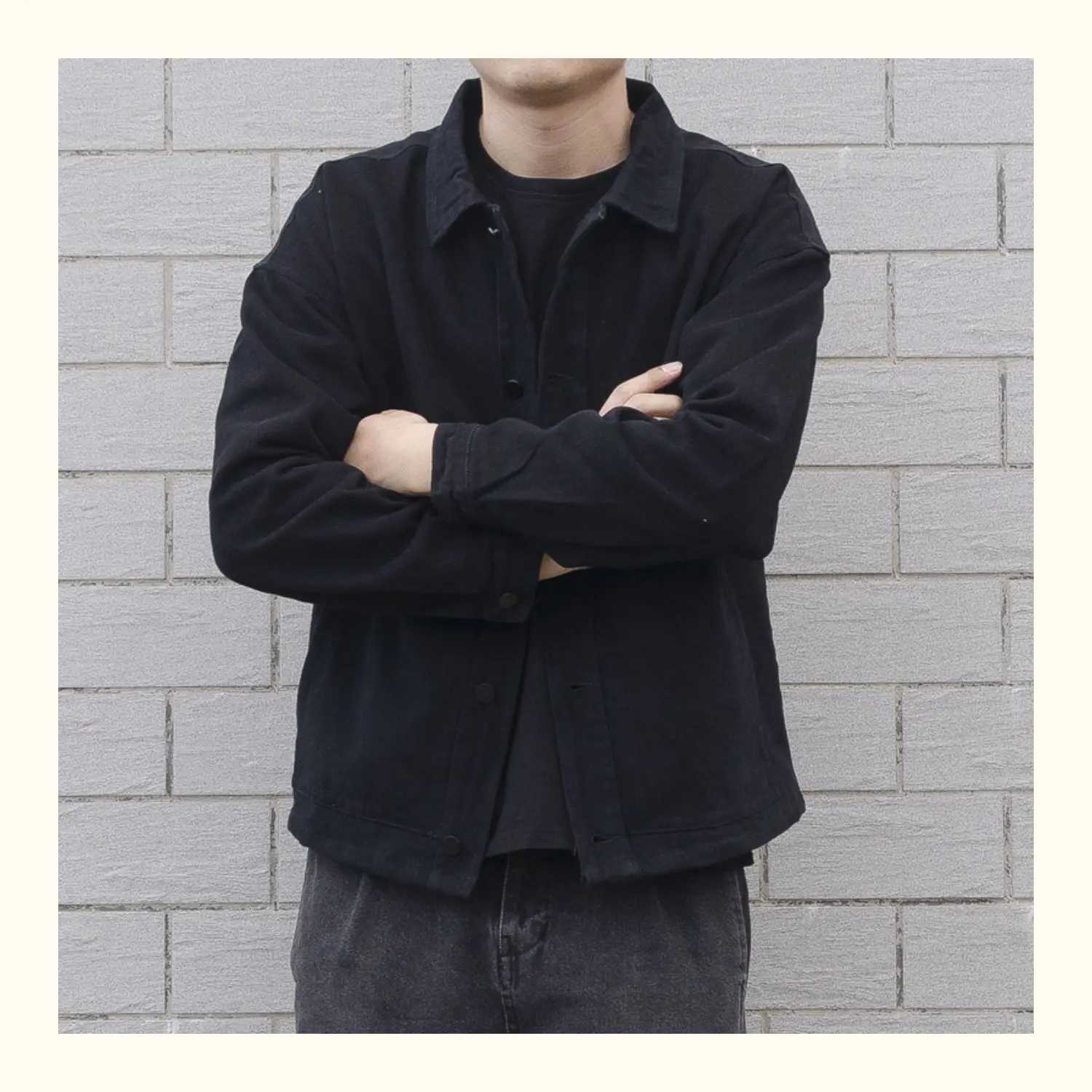 Men Denim Coat Jackets Solid Coats Turn Down Collar Full Sleeve Single Breasted Open Stitch Simple Casual Jacket Winter 2024 X250113