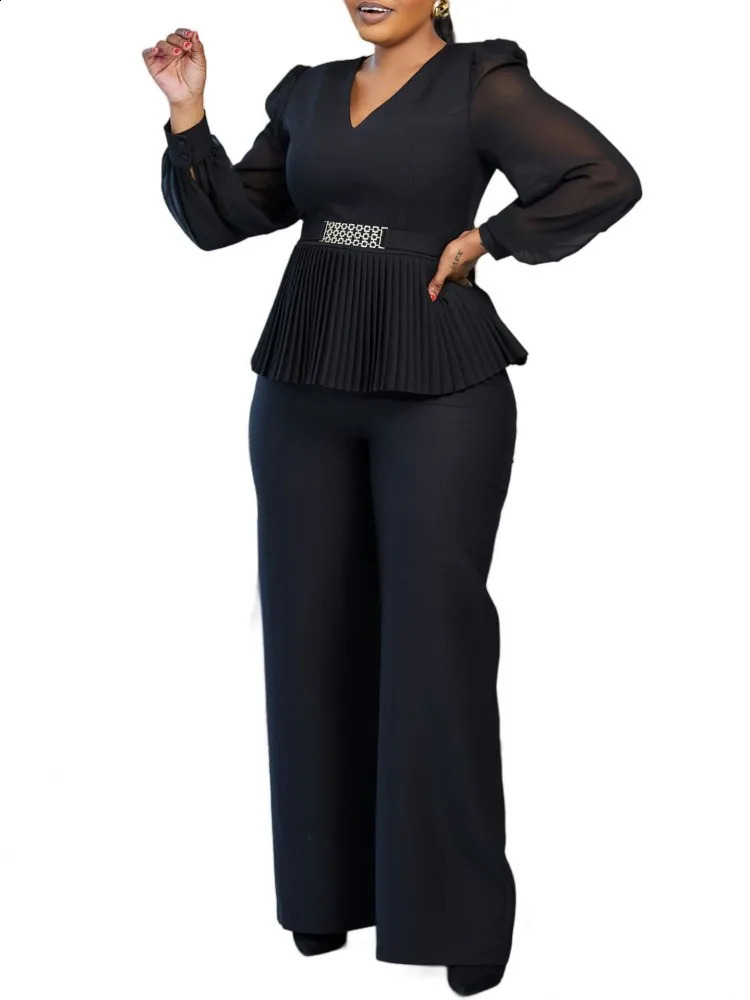 2 Piece Women Sets 2025 Arrival Plus Size Spring Summer Matching Two Pieces Top And Pants Suits Outfits Clothing 250109