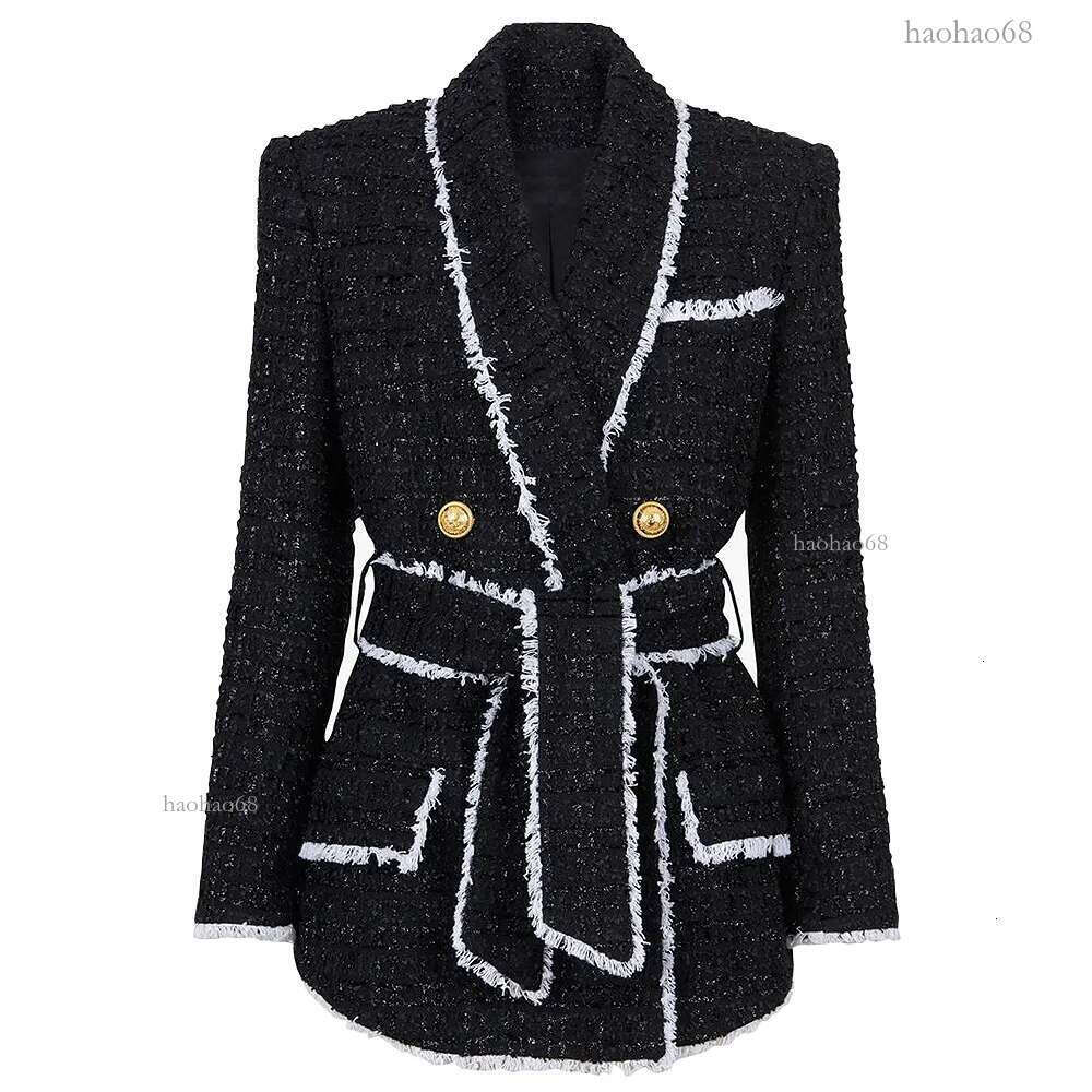 Womens Suits Blazers Spring And Autumn Highend Women Tweed Waist Thin Foreign Trade Womens Suit Shorts Suit Womens Casual Blazers 230228