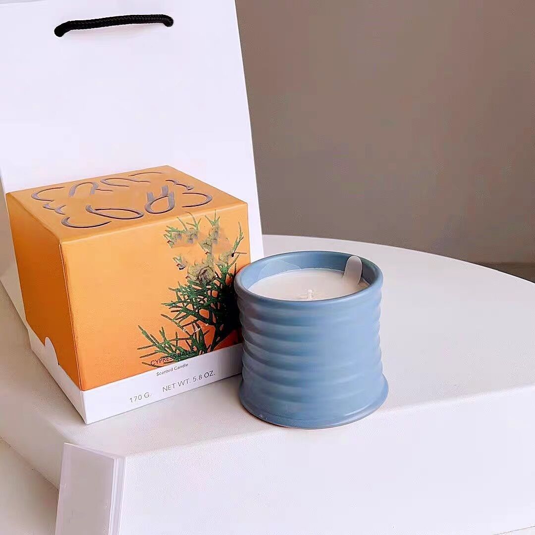Scented Candle Brand Scented candle 170g Cypress Balls IVY OREGANO Natural Plant Essential Oil Smokeless Fragrance Hand Gift French Scented Candle Inc