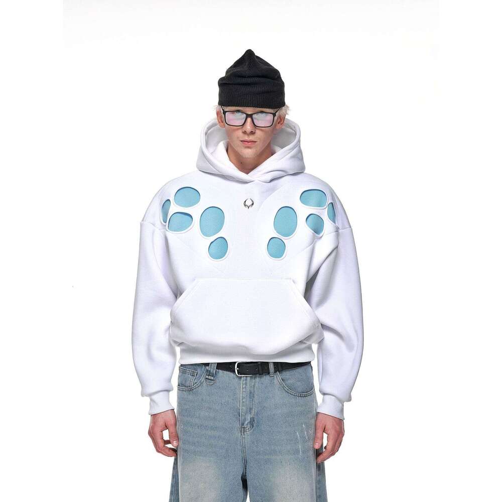 2024 new hoodie Y2K spotted dog casual street trend men's and women's hooded pullover top