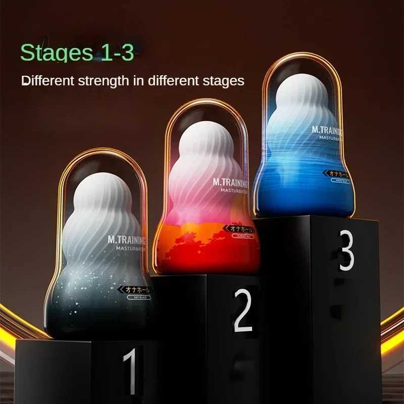 Male Masturbation Cup Soft Silicone Pocket Cat Endurance Sports Transport Male Masturbator Adult Products Male Sex ToysXJ250408