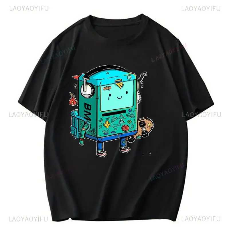 Zombie Time Adventure Tshirt for Man and Woman Funny Cartoon Cotton Printing T-Shirt Fashion Streetwear Short-sleev Unisex Tees X250113