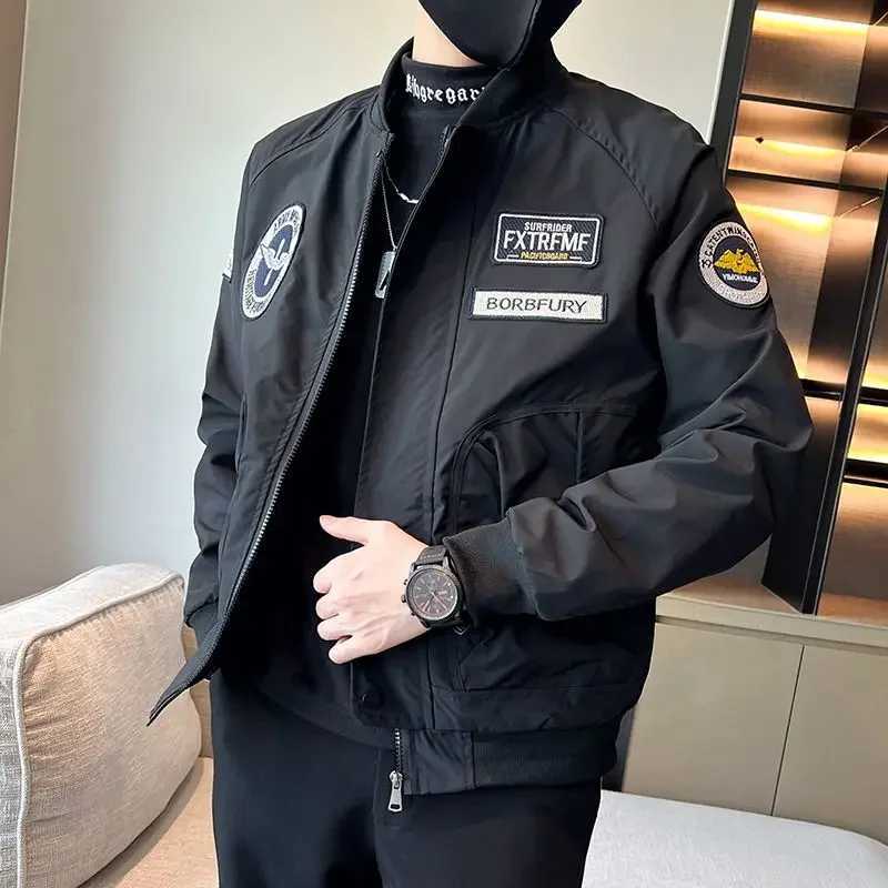 Winter Sales Of Bomber Jacket for Men Spring Autumn Baseball Luxury Designer Vintage Man Coat Stylish Y2k Joker Casual New In X250113