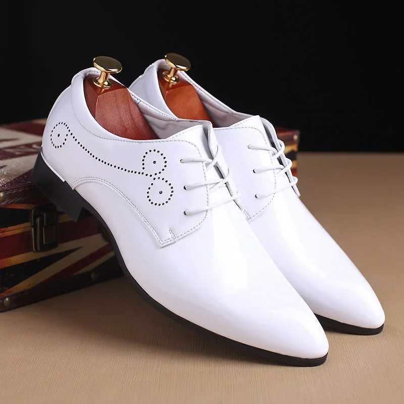 Fi High Quality Men Formal Shoes Men Oxford Leather Dress Shoes Fi Business Men Shoes Pointed Wedding Shoe BlackXJ250113