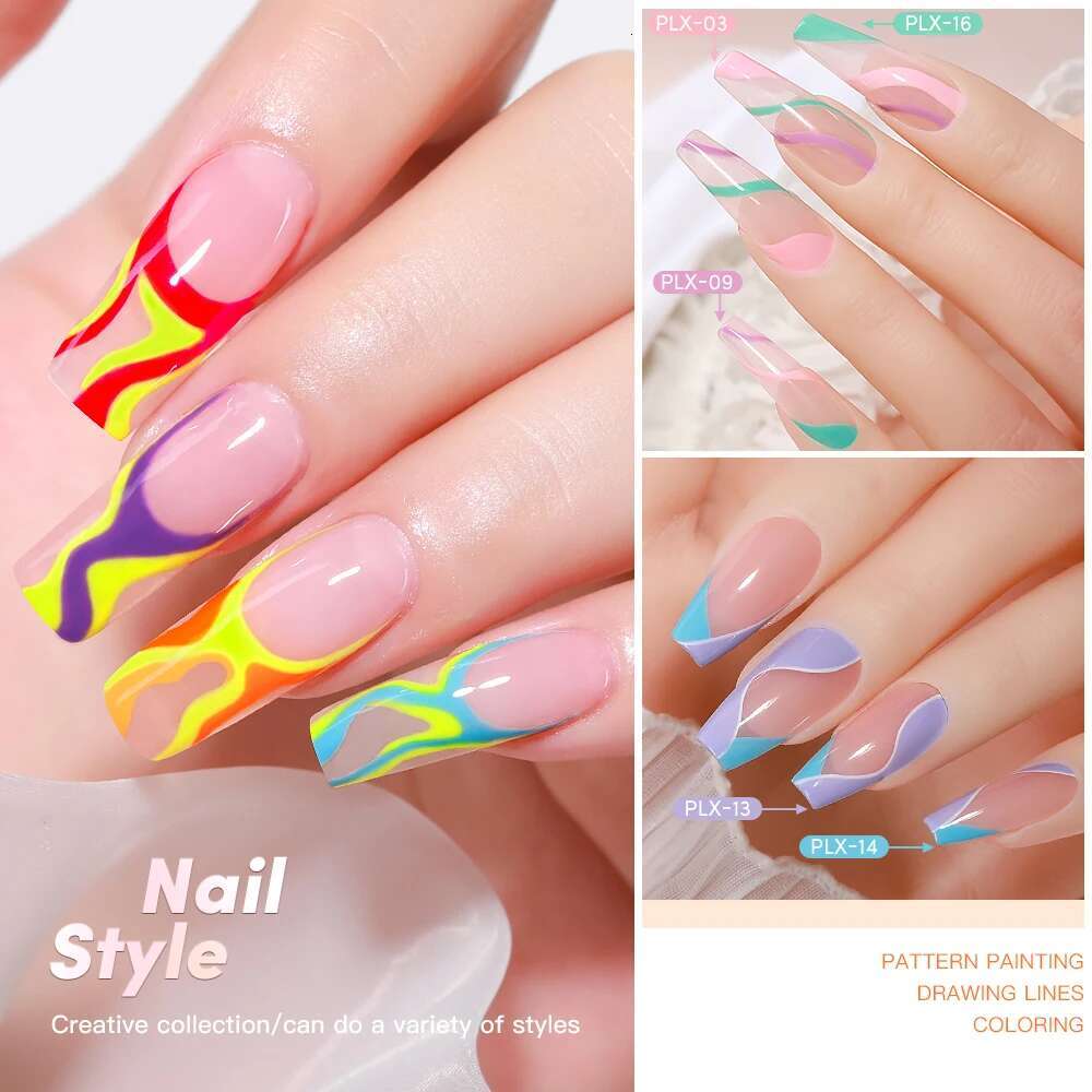 AS 24pcs e Polish Set Colour Semi Permanent UV For DIY Painting Drawing Manicure Varnish Nail Art er Gel Kit
