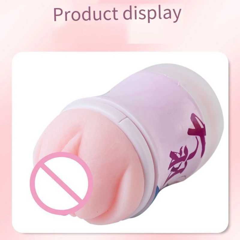 Masturbation Cup Portable Pocket Pussy Silicone Erotic Vagina Sucking Blowjob Massager Sex Japanese Anime Doll 2 IN 1 VaginaXJ250227