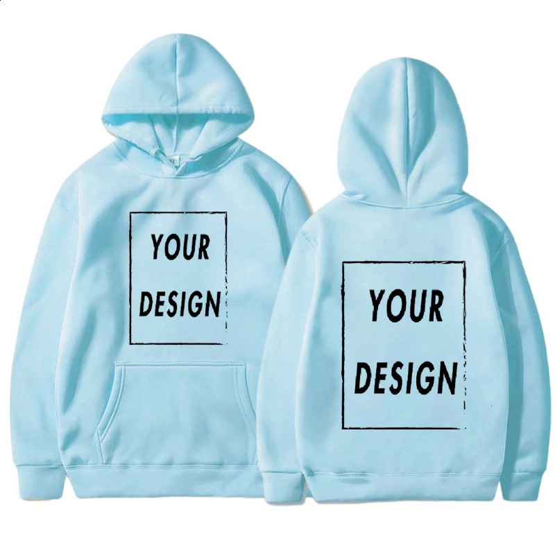 Customized Printed Men Women Hoodie Loose Casual Clothing Fashion Long Sleeve Hooded Pullover Personality Streetwear Sweatshirts 250113
