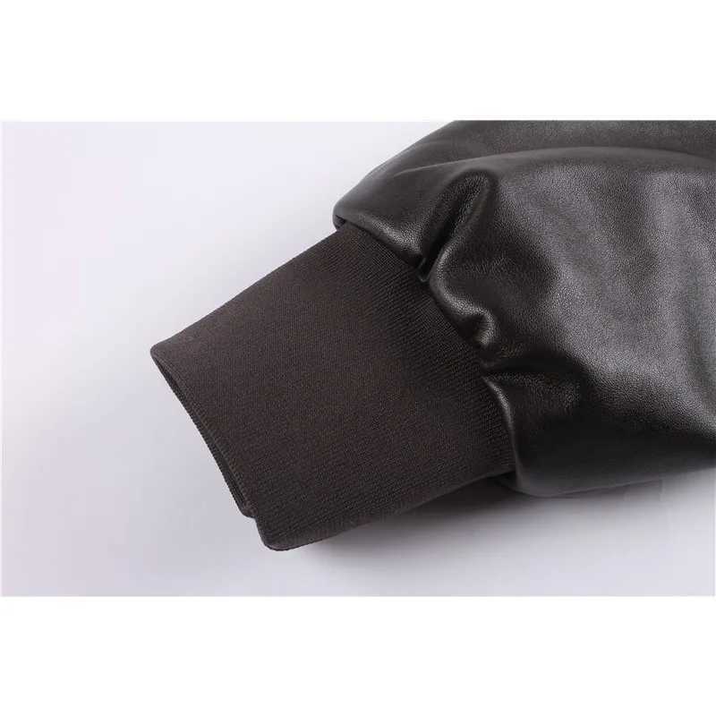 Mens Winter Oversize Air Force Leather Jackets Men Retro Casual Pilot PU Leather Coats Outdoor Military Windproof Bomber Outwear X2501131