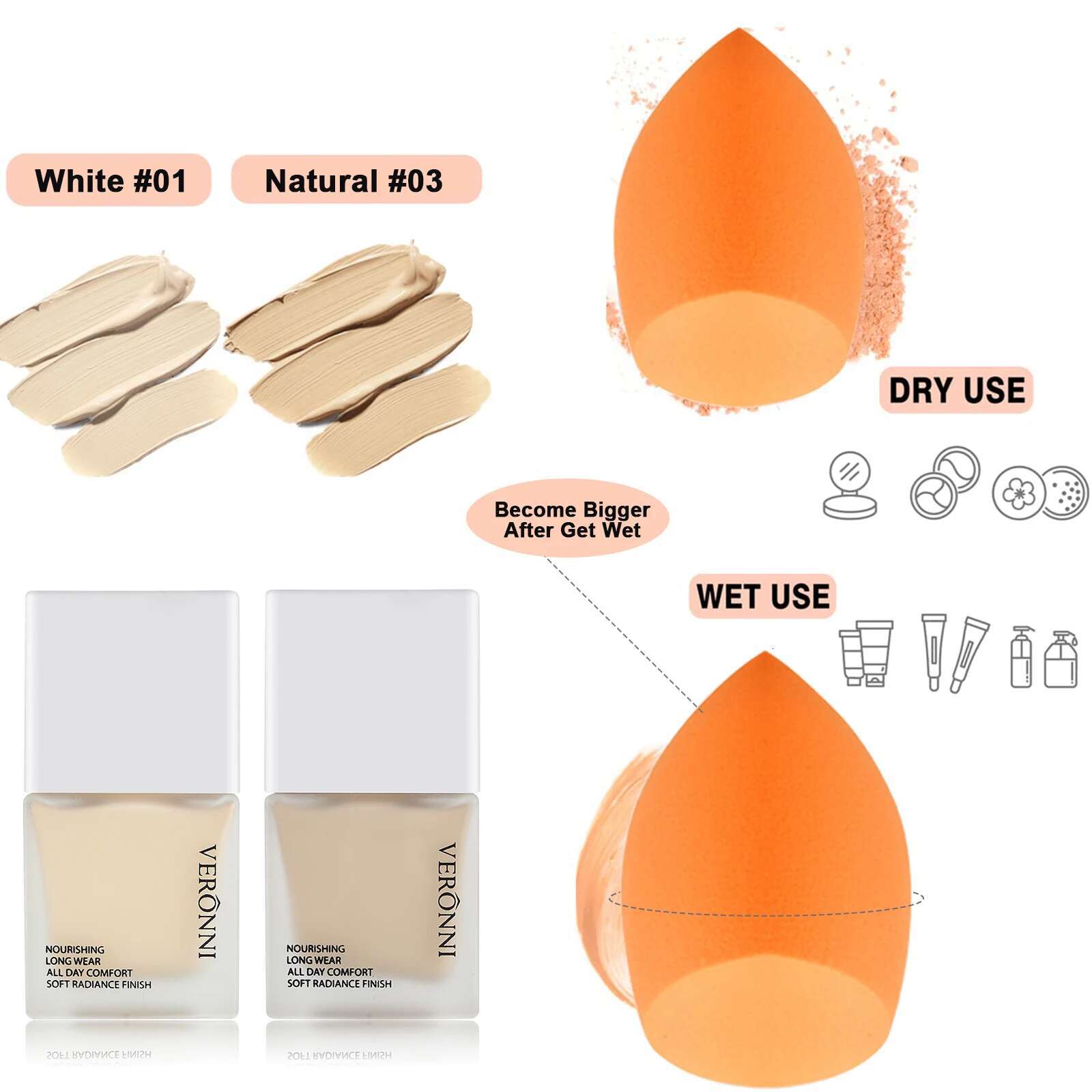 VERONNI MAKEUP SETS,All-In-One Sets Complete Sets,Multi-Purpose Women's Makeup Sets,Beginners and Professionals