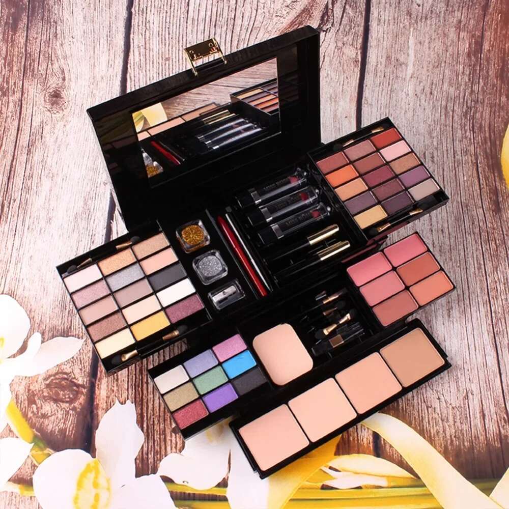 Professional Makeup Set Box Matte Glitter Eyeshadow Powder Blush Women Multi-functional Palette Cosmetic Case