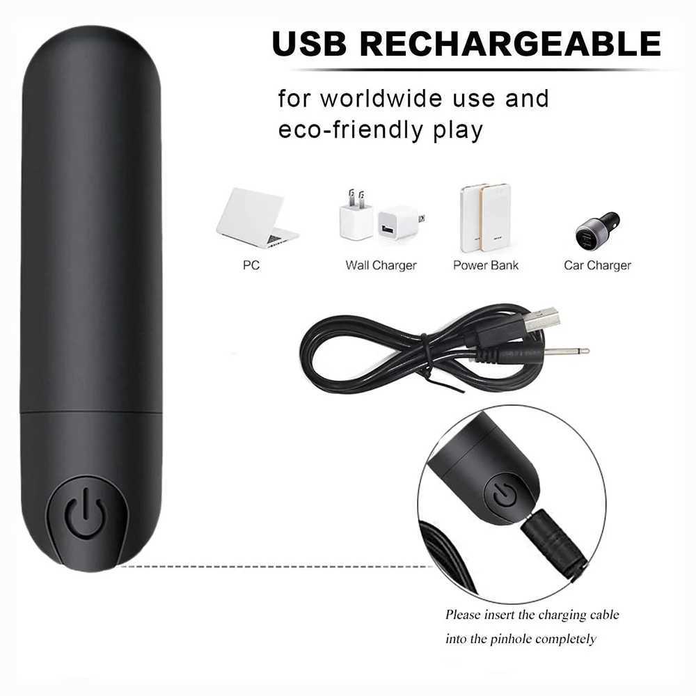Vibrating Remote Control Powerful Mini Bullet 10 Modes for Women Clitoris Stimulator Dildo Adult Sex Toy Anal Massage Vibrator W250319