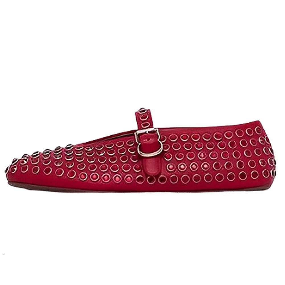 Women Shiny With Buckle Strap Rhie Ballet Flats Crystal Ballerina Comfortable Female Casual Shoes
