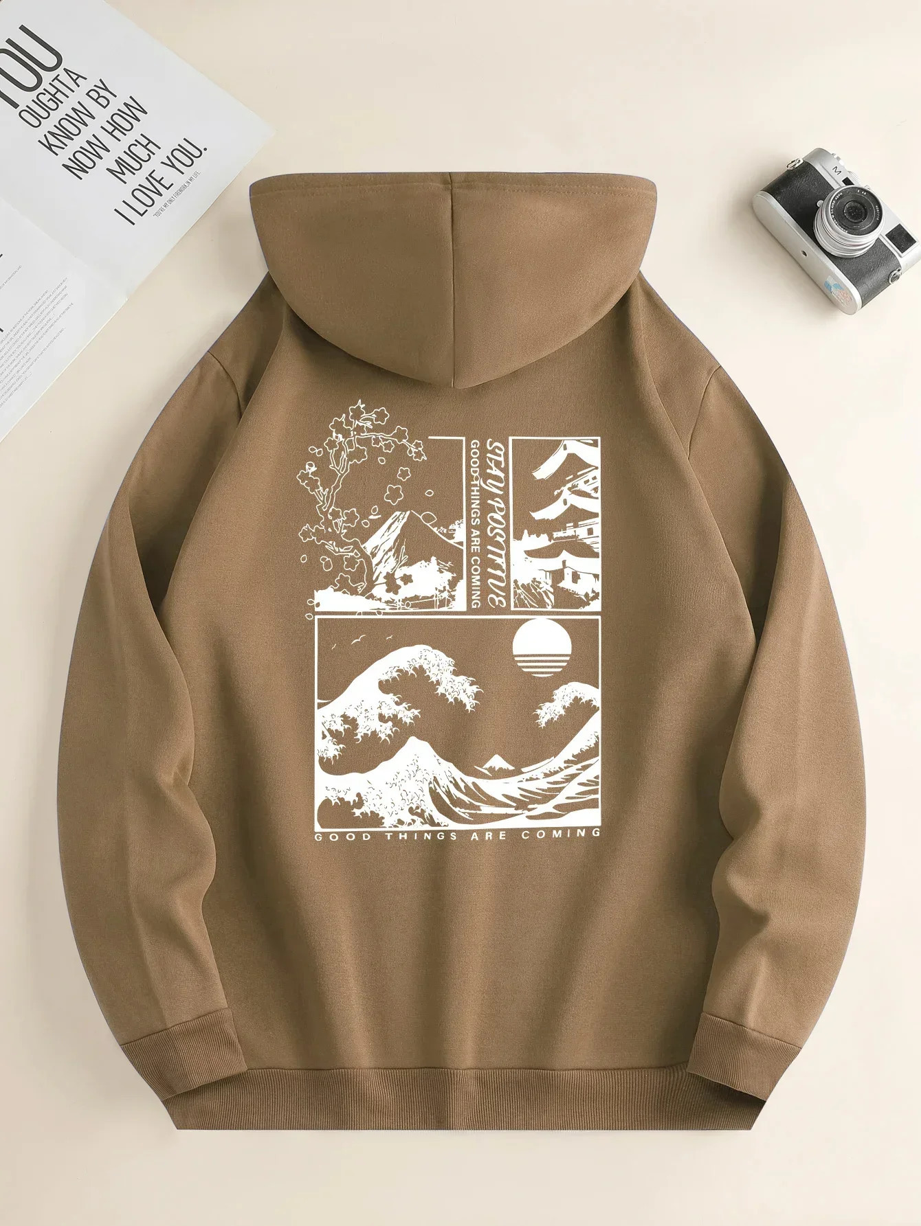 Selling Fashion Hoodie Mens Landscape Print Pullover Long Sleeve Casual Daily Drawstring Versatile Hooded Sweatshirt S3XL 250113