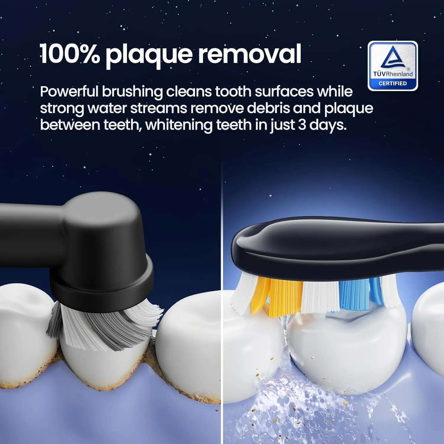 with Water Sonic Electric Toothbrush for Adults