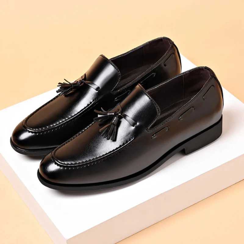 Mens Dress Shoes Elegant Mens Wedding Party High Quality Dress Shoes Social Man Dress Shoes Pointed Toe Office Men LoafersXJ250113