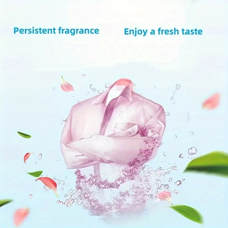 90pcs Portable Laundry Sheet Fruit Crystal Laundry Bubble Paper Cleaning Sheet Strong Decontamination Scent Lasting Random color