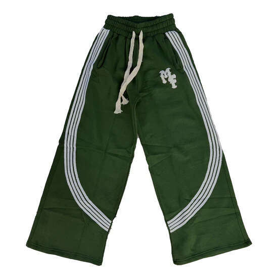 Trendy brand cardigan sweatshirt, durable M embroidery green hooded streetwear, men's zipper cardigan, fashionable