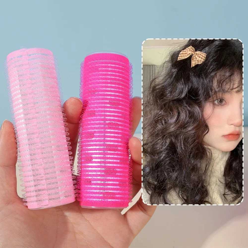 Self adhesive curling iron natural flawless salon girls beauty styling tool pink black hair curly hair W250113