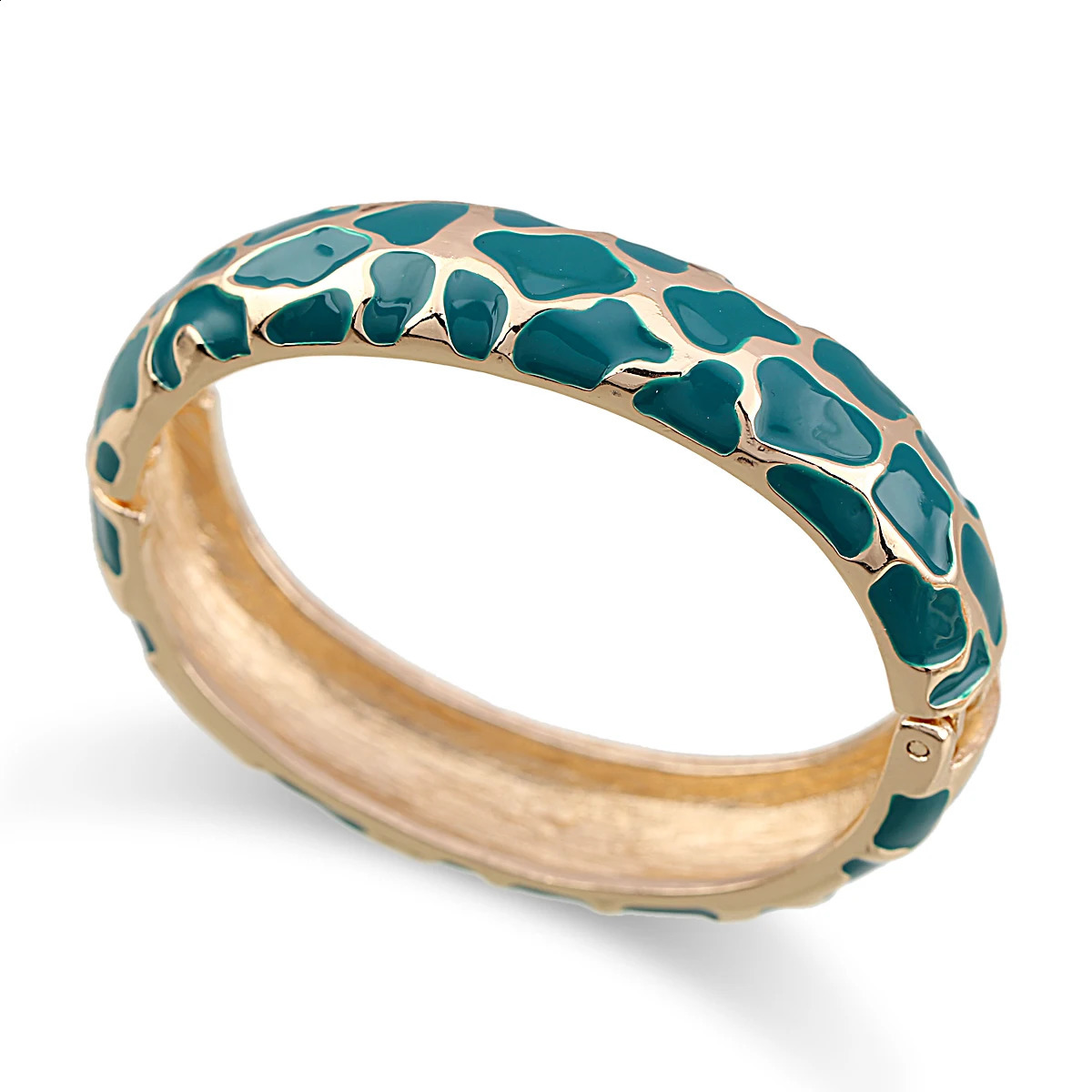 Four Seasons Womens Snake Skin Shaped Handmade Enamel Color Bracelet Gold Plated Declaration Cuff Bracelet 6-Color Direct 250109