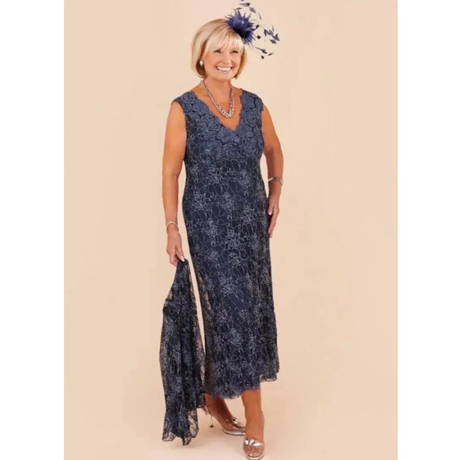 Elegant Full Lace Mother of The Bride Dresses Long Sleeves Women Formal Prom Gown Sheath Wedding Party Evening Gowns with Jackets