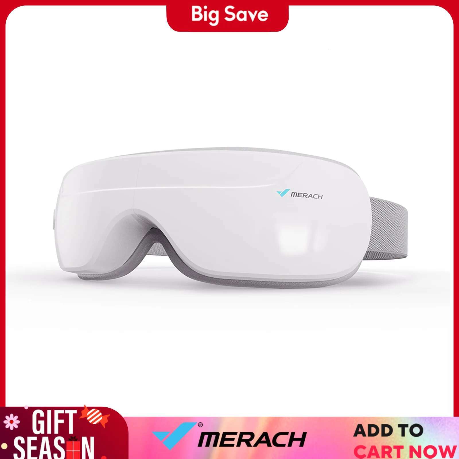 MERACH Massager with Heat Compression and Bluetooth Music Care Device Smart Eye Mask for Birthday Gifts Free shipping