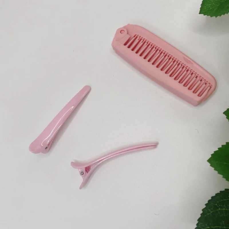 19 self-adhesive curly hair rolls with fluffy bangs suitable for daily use W250113