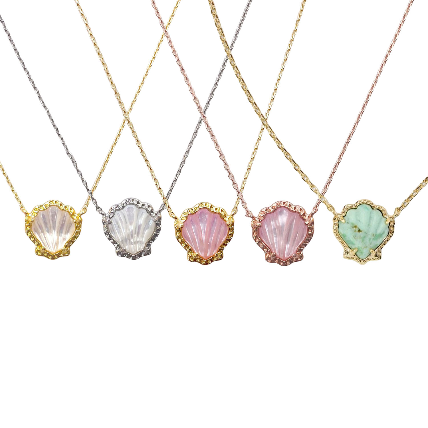 High Quality Original KS Mother of pearl Seashell Necklace for Women 18k real gold plated Fashion Jewerly