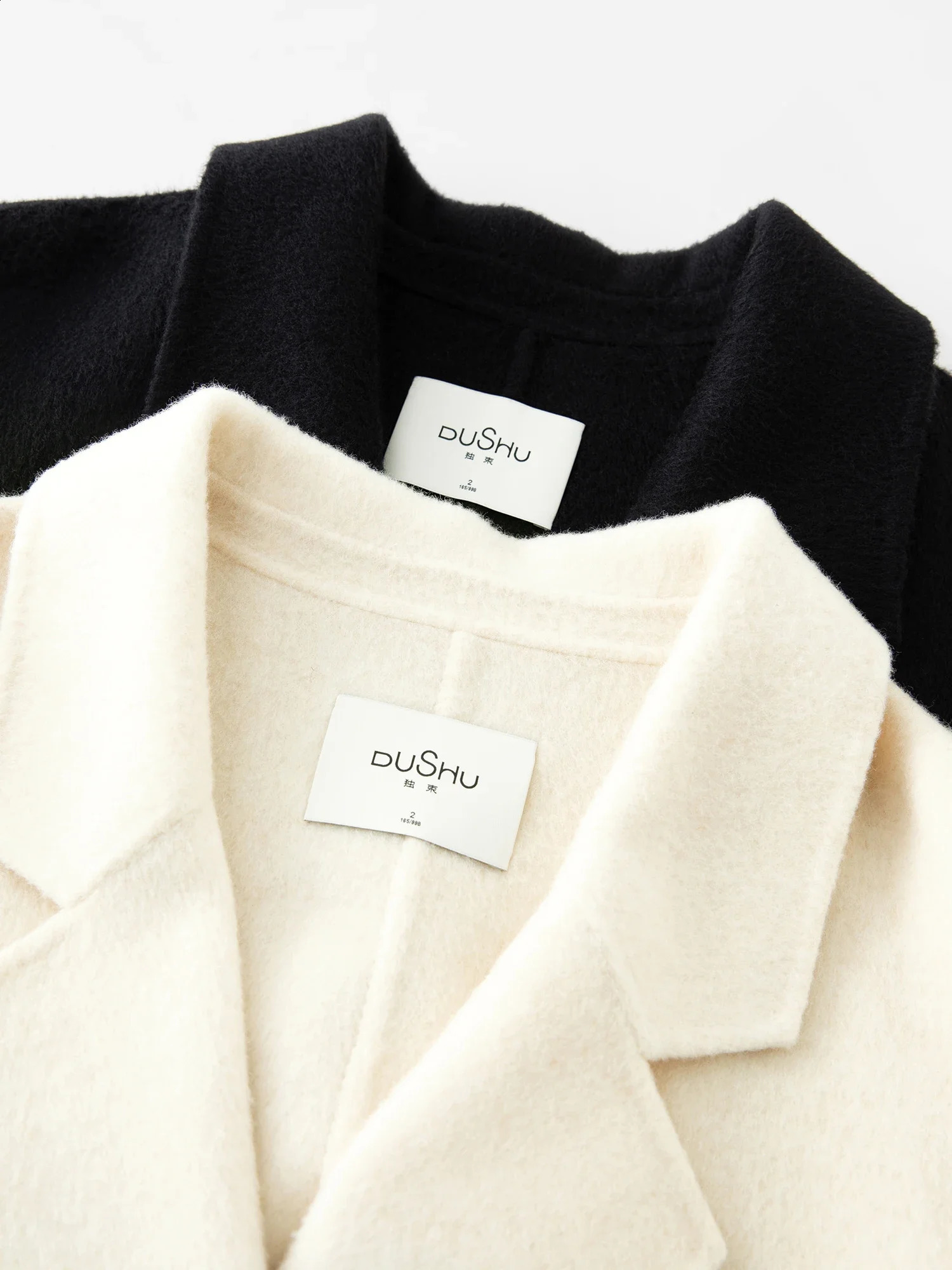 DUSHU Solid Elegant Casual Doublesided T Wool Coat For Women Winter Versatile Long Jacket 24DS84133 250102