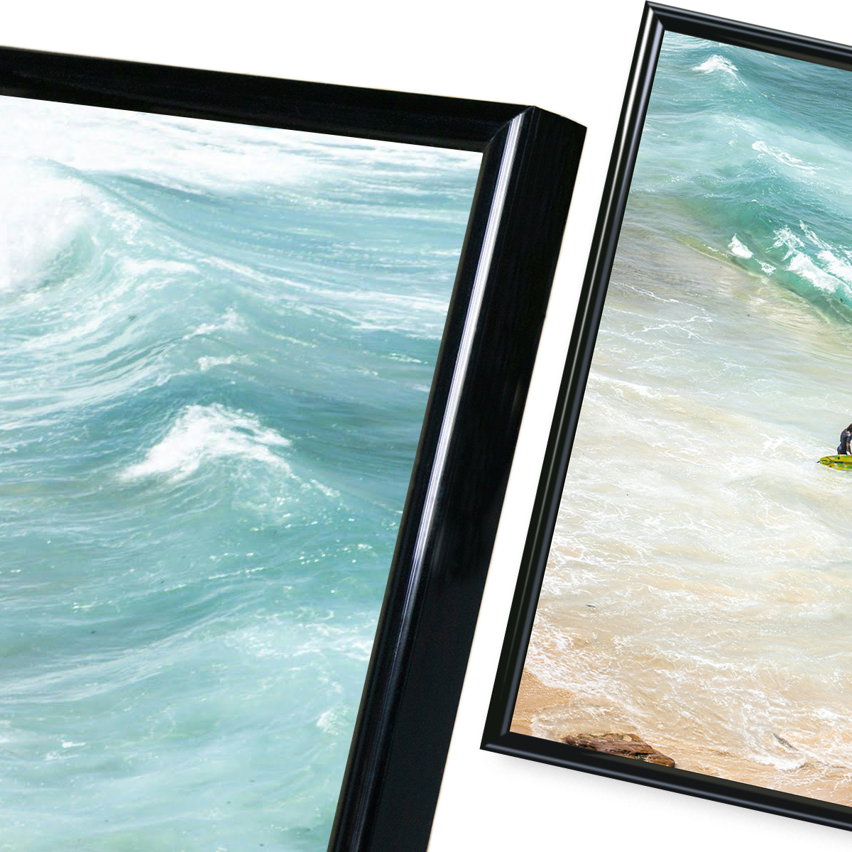 1pc 8x10 Bright Black PVC Picture Frame, Narrow-Edge Photo Frames For Wall, Horizontal Or Vertical Hanging, Available In 1/3pcs H260306