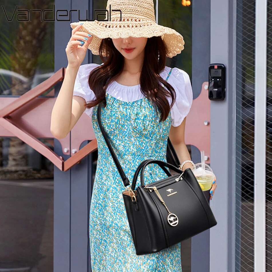 Women Designer 3 Layers Shoulder Crossbody Sac Ladies Large Capacity Leather Handbags Shopper Brand Messenger Totes