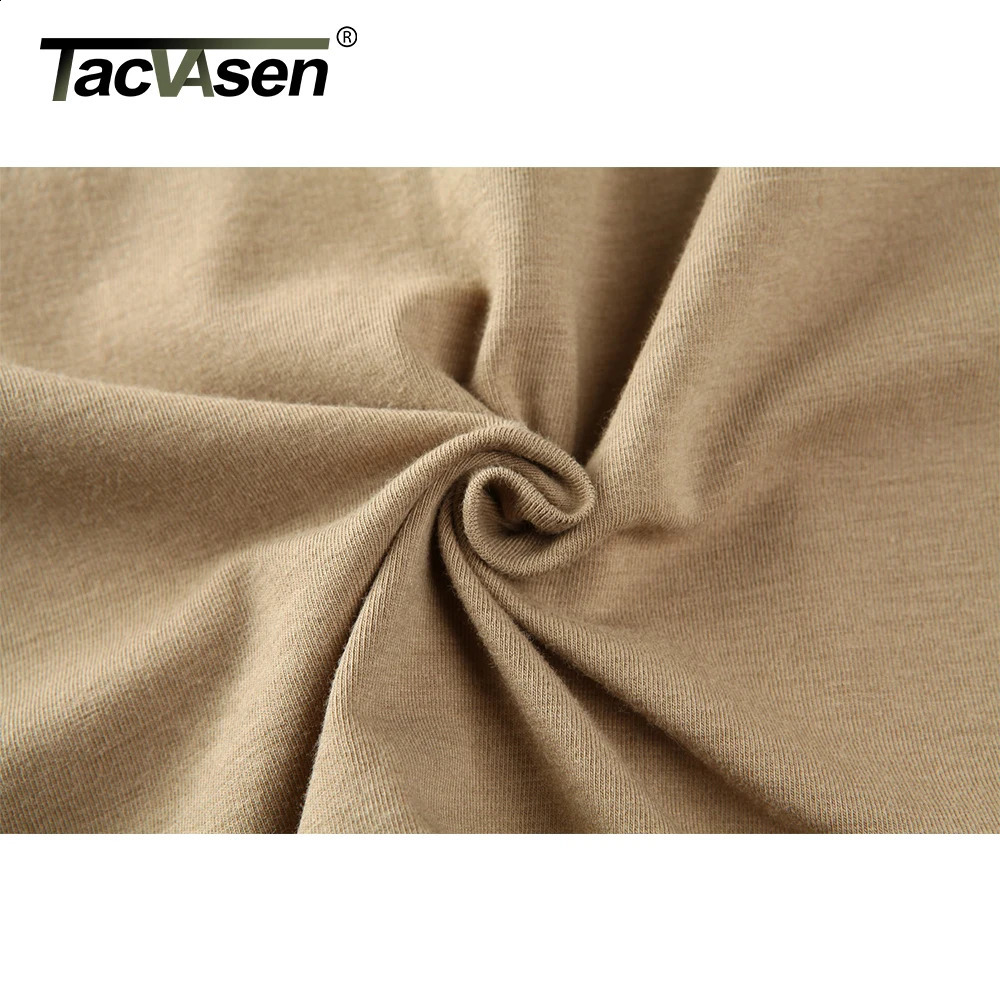 TACVASEN Mens Short Sleeve TShirts With Zipper Pockets Summer Solid T Shirts Safari Tee Hiking Work Clothing 250113