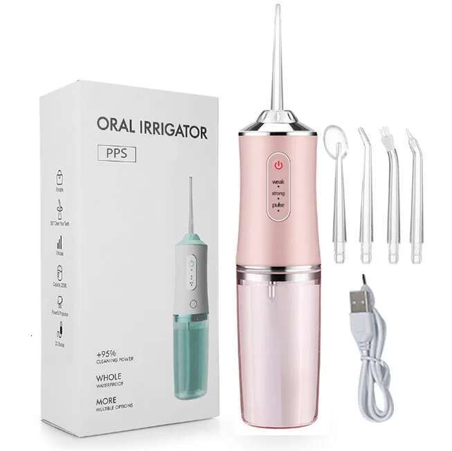 Electric Dental Irrigator Portable Water sser for Removing Tartar Charging Handheld Household Oral Cleaning Device