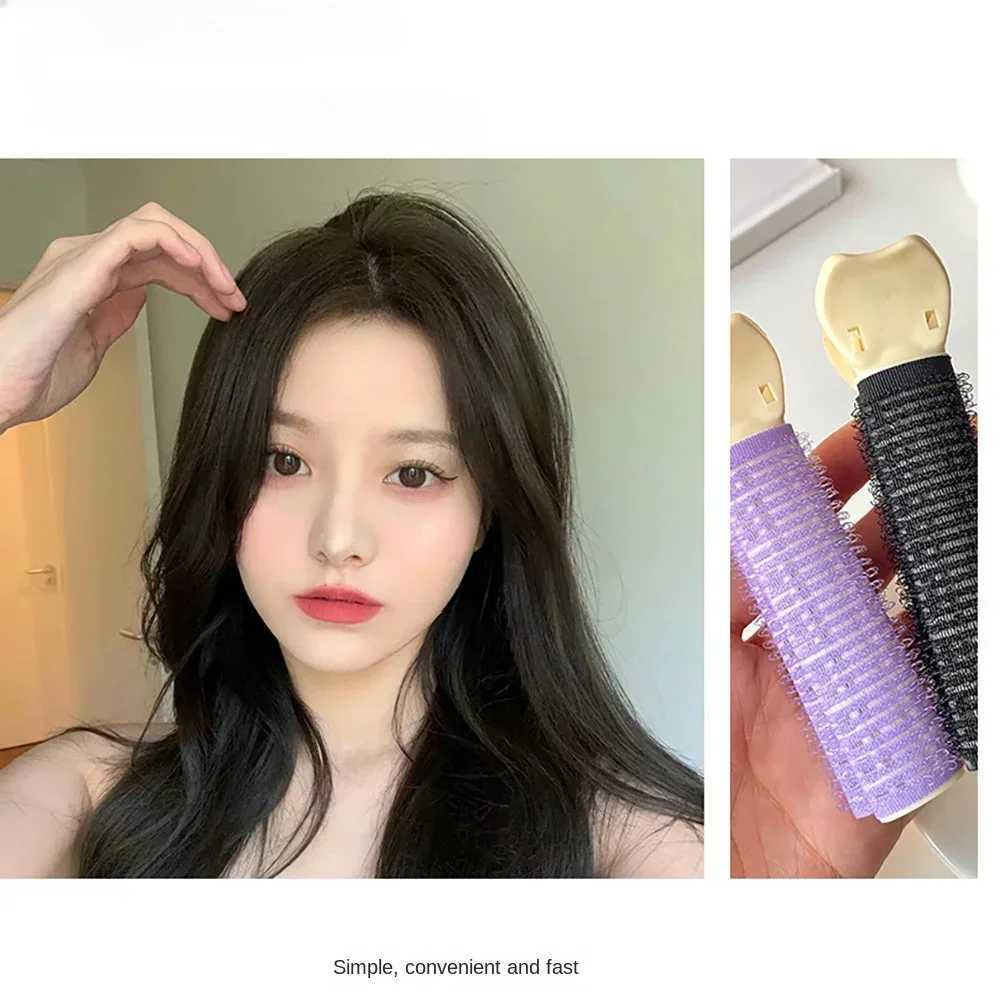 1/2/6 Hair Roots Fluffy Clip Lazy Hair Edge Clip Womens Top Style Curling Bucket Portable Korean Side Clip Hairclip W250113