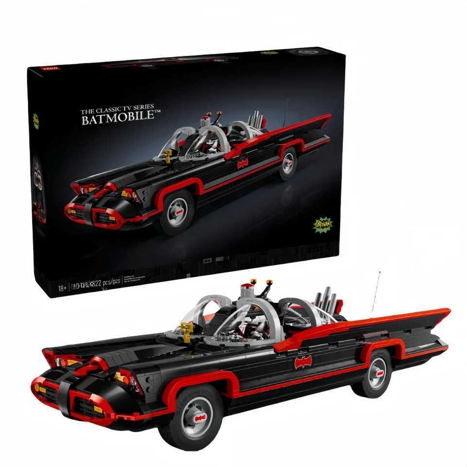 1822Pcs The Classic Tv Series Batmobile Vehicles Model Bricks 76328 Building Blocks Super Car Sets Adults Toys Christmas GiftsXJ250113